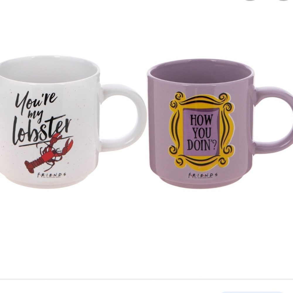 Friends "How you Doin?" And "You're My Lobster" set of two Mugs - Picture 2 of 10